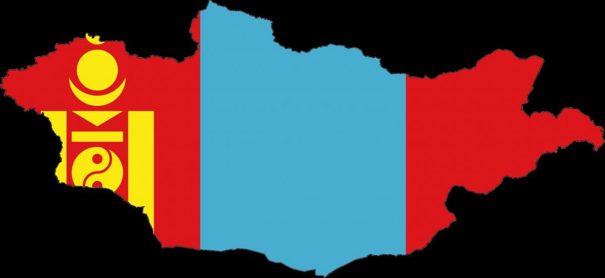 नक्शा मंगोलिया का झंडा