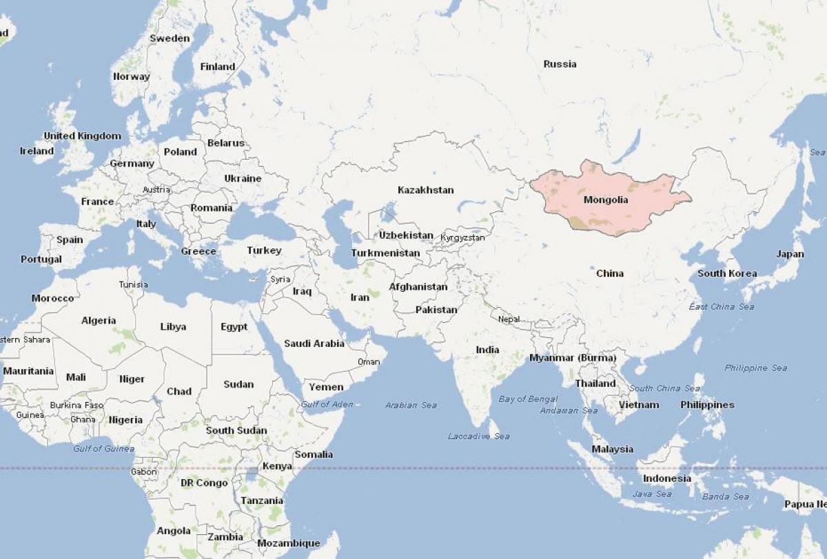 नक्शा मंगोलिया के नक्शे एशिया