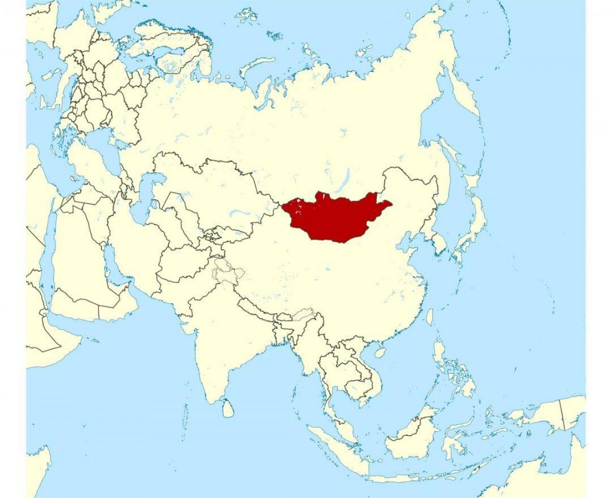 स्थान के मंगोलिया में दुनिया के नक्शे