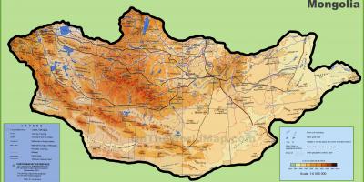 मंगोलिया नक्शा स्थान