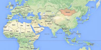 दुनिया के नक्शे दिखा रहा है मंगोलिया