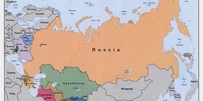 रूस के नक्शे मंगोलिया