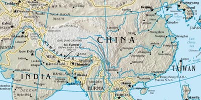 मंगोलियाई पठार नक्शा स्थान