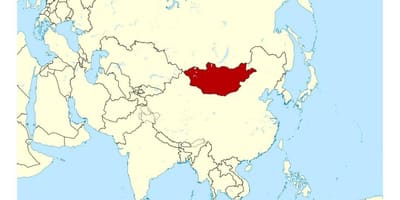 स्थान के मंगोलिया में दुनिया के नक्शे